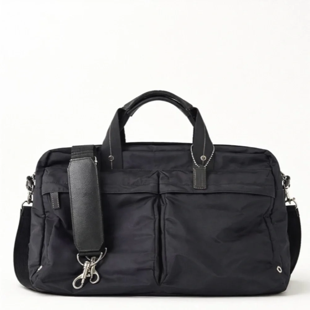 Coach Men’s Black Nylon Travel Tote